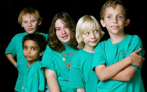 Group of Autistic Children 
